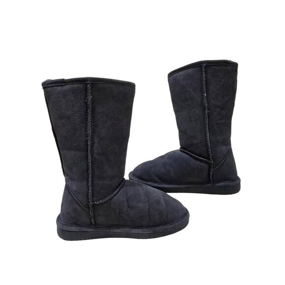 BEARPAW  WOMEN'S PURPLE SUEDE SHEEPSKIN/WOOL LINED WINTER BOOTS SNOWSIZE 6 - Picture 4 of 7